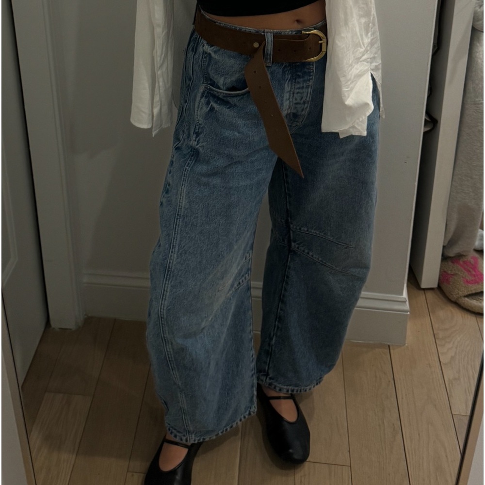 Free People Barrel Jeans
